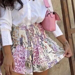 Zara Multicolor Floral Shorts